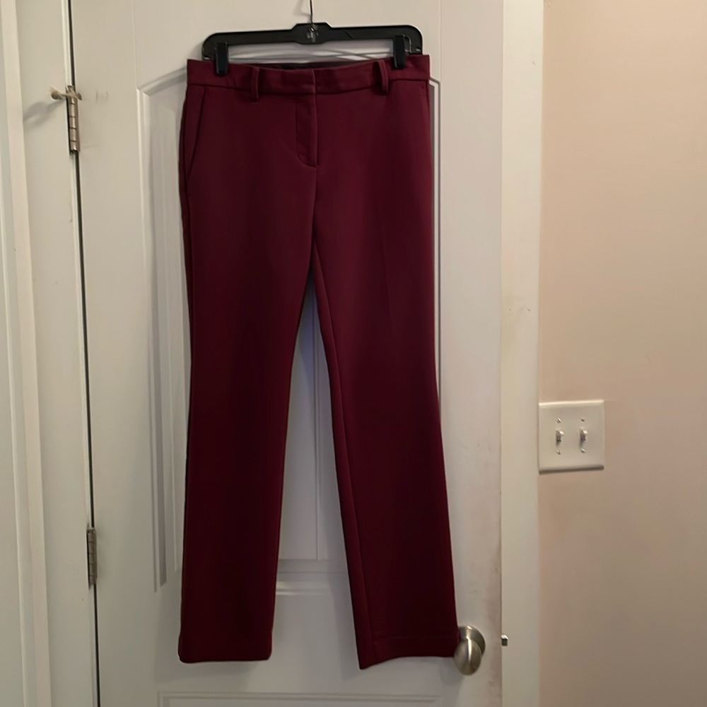 Ann Taylor Devit Fit Burgundy Dress Pants Size 2